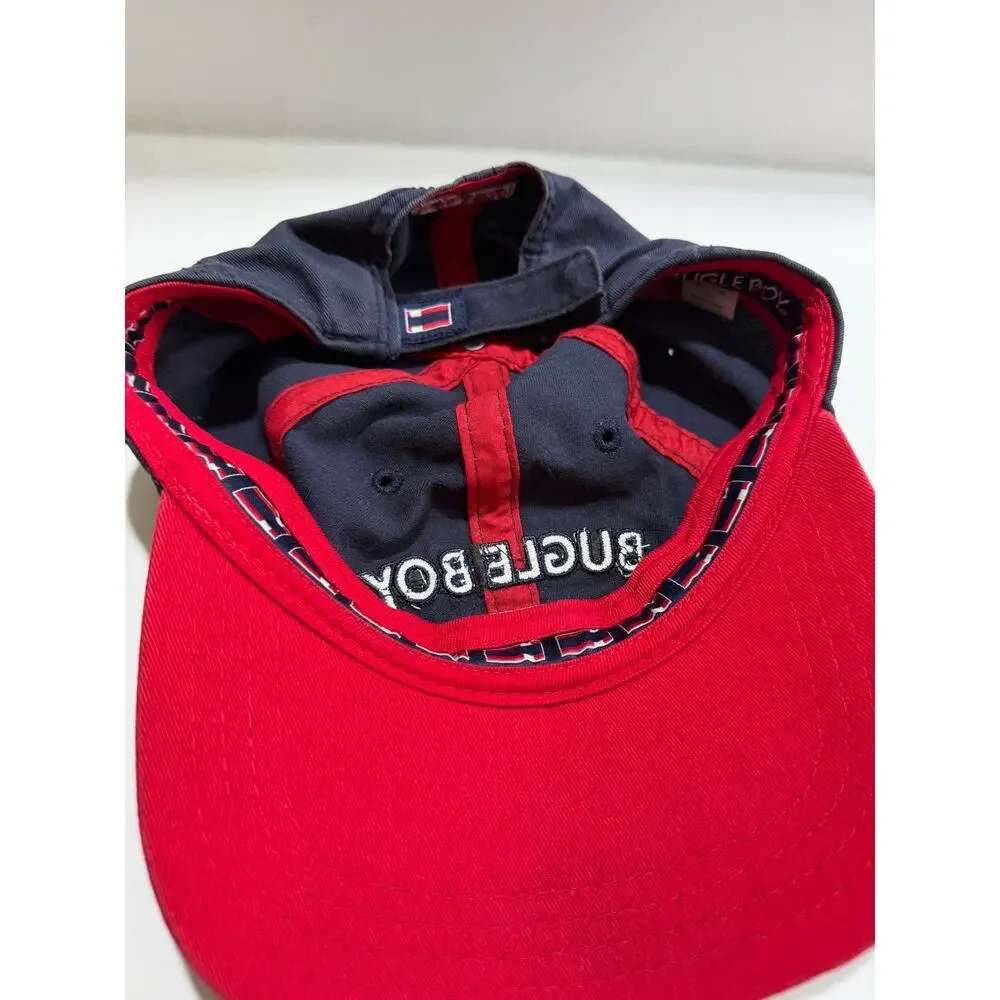 Bugle Boy Hat Cap Strap Back Embroidered Flag Dad 90s Y2K useed